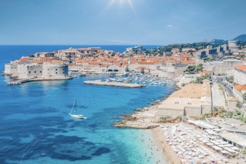 Haus mit Restaurant - Blick auf die Altstadt von Dubrovnik