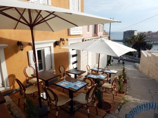 Haus mit Restaurant - Blick auf die Altstadt von Dubrovnik