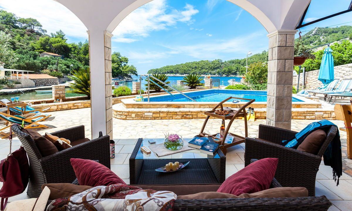 Haus am Meer in der Bucht - Insel Korcula