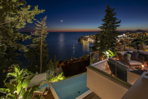 Blick auf die Altstadt von Dubrovnik, Villa Dubrovnik