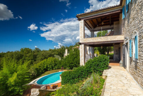 Steinhaus mit Meerblick in der Region Rovinj